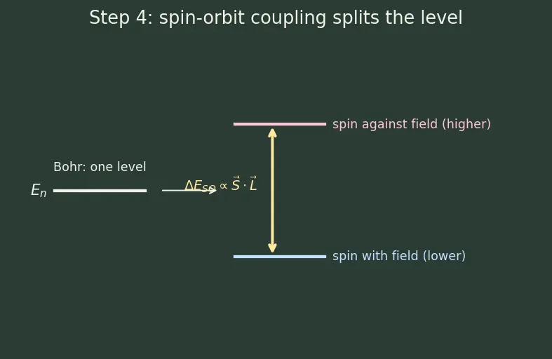 Figure — Limitations of Bohr — fails for multi-electron atoms, fine structure