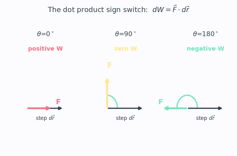 Figure — Work-energy theorem — derivation from Newton's second law