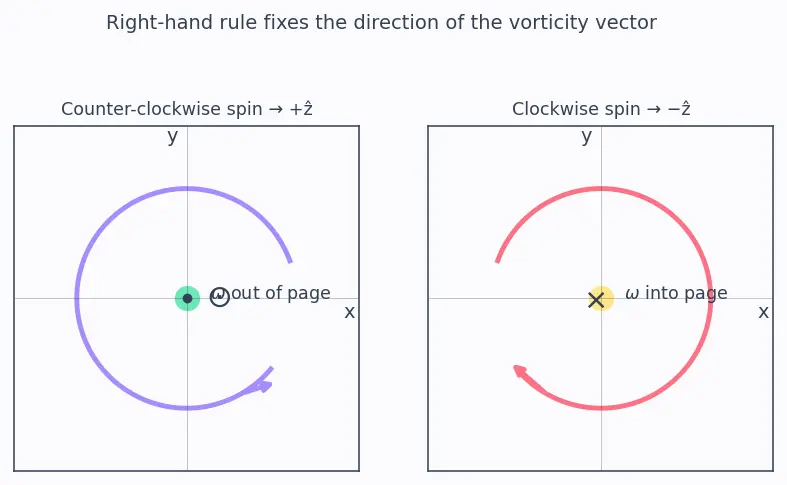Figure — Vorticity — ω = ∇ × v, circulation Γ