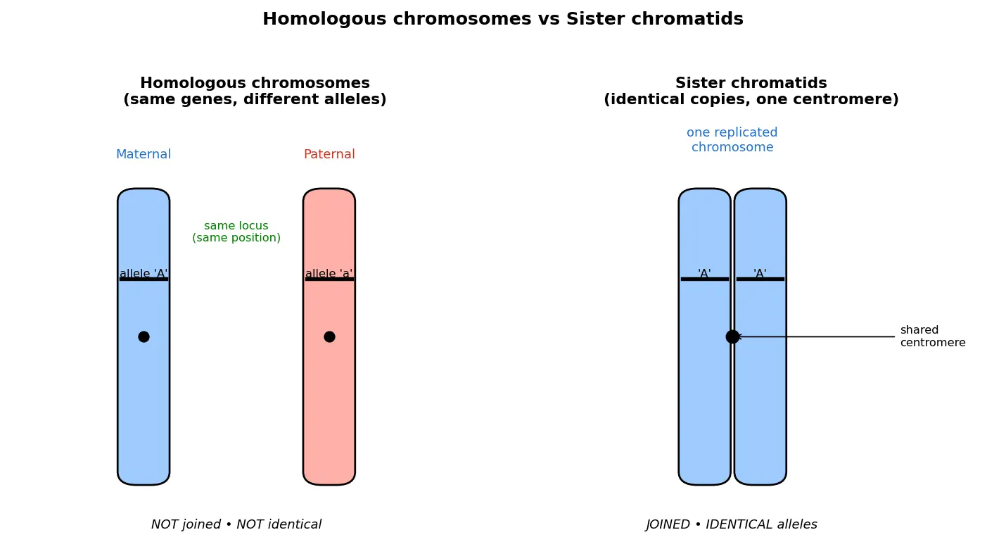 Figure — Explain homologous chromosomes