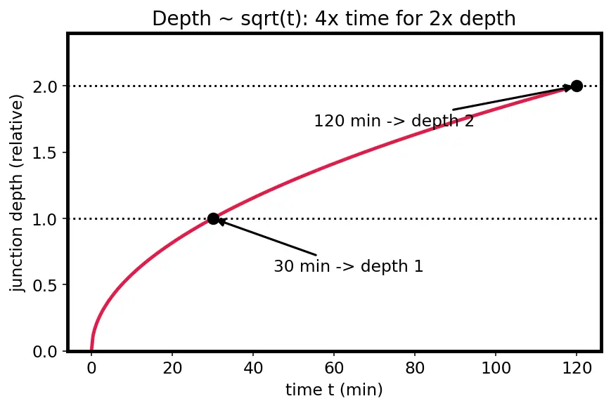 Figure — Ion implantation and diffusion