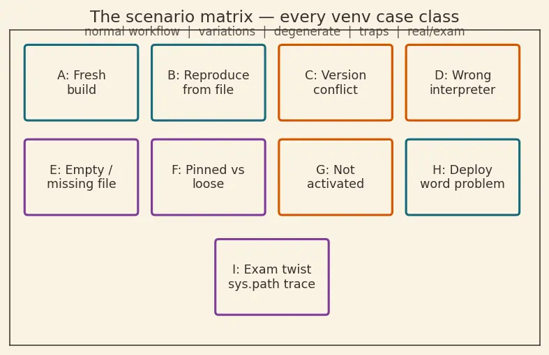 Figure — Virtual environments — venv, pip, requirements.txt