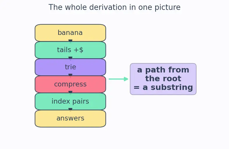 Figure — Suffix tree (conceptual)