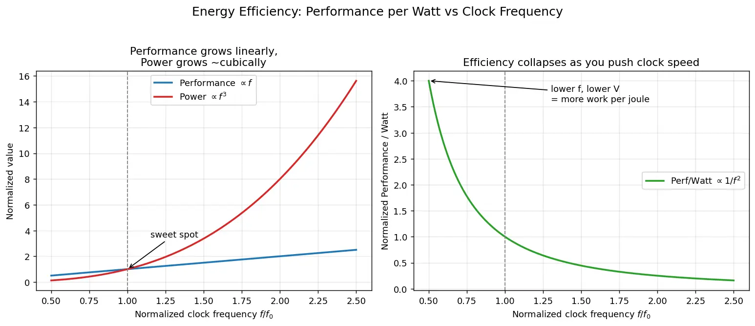 Figure — Energy efficiency (performance per watt)