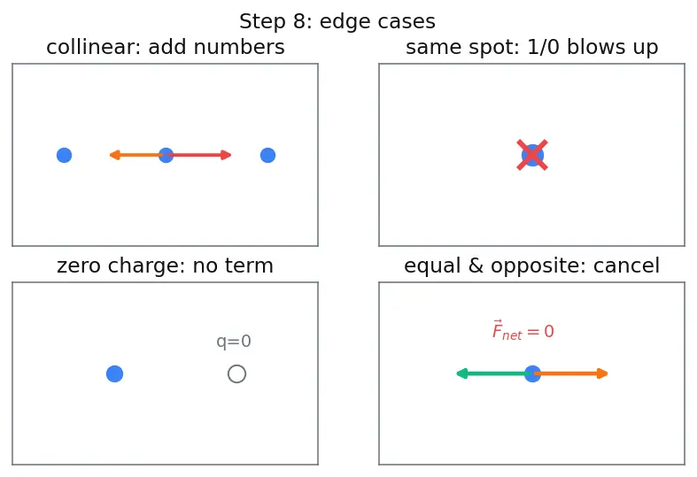 Figure — Superposition principle for forces