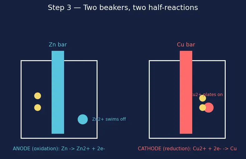 Figure — Galvanic (voltaic) cells — anode (oxidation), cathode (reduction)