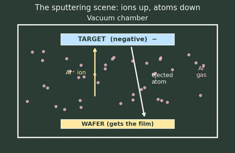 Figure — Physical vapor deposition (PVD - sputtering)