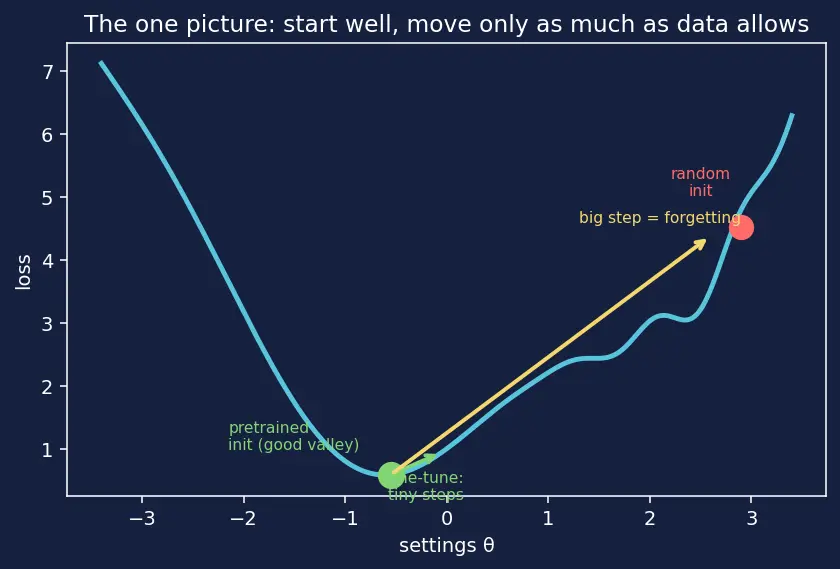 Figure — Transfer learning and fine-tuning