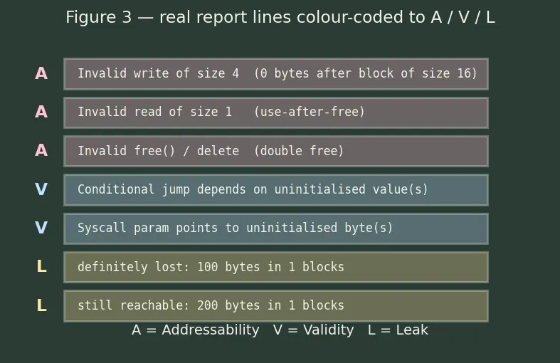 Figure — Valgrind — detecting memory errors