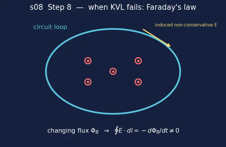 Figure — Kirchhoff's current law (KCL), Kirchhoff's voltage law (KVL)
