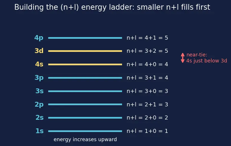 Figure — Stability of half-filled and fully-filled subshells
