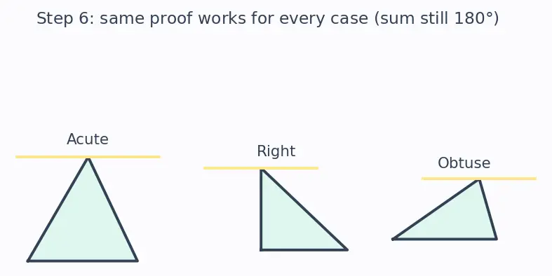 Figure — Triangles — scalene, isosceles, equilateral; acute, right, obtuse