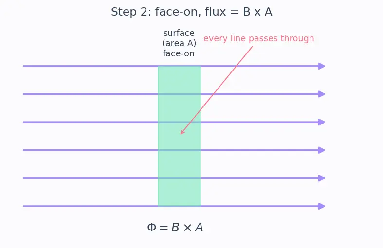 Figure — Magnetic flux Φ = ∫B·dA