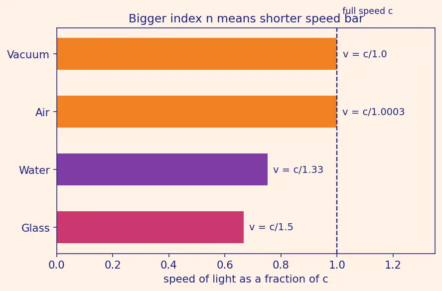 Figure — Snell's law — derivation from Fermat's principle