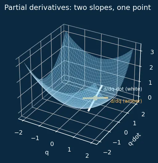 Figure — Lagrangian L = T − V