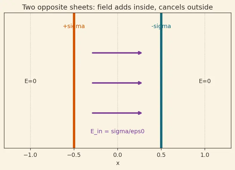 Figure — Electric field of point charge, dipole, ring, disk, line charge (Gauss's law)