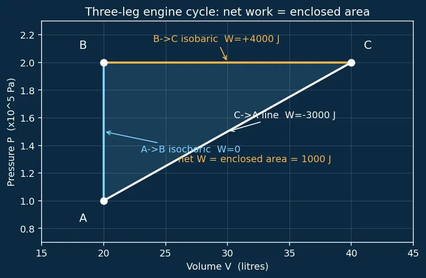 Figure — Thermodynamic processes — isothermal (T const), isochoric (V const), isobaric (P const), adiabatic (Q = 0)