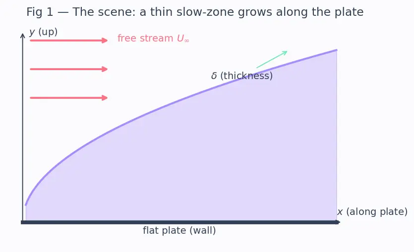 Figure — Blasius solution — exact laminar boundary layer solution