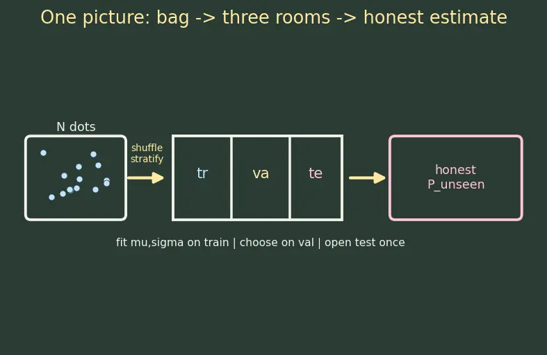 Figure — Train - validation - test splitting