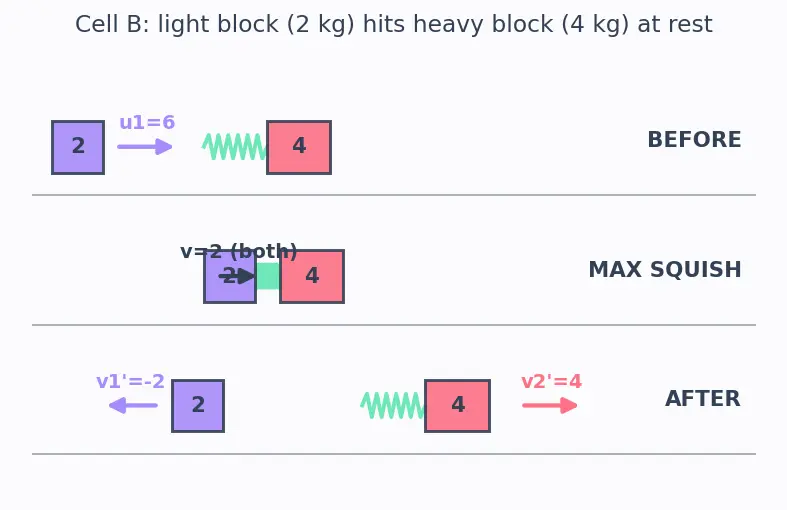 Figure — Spring-mass systems — collision problems
