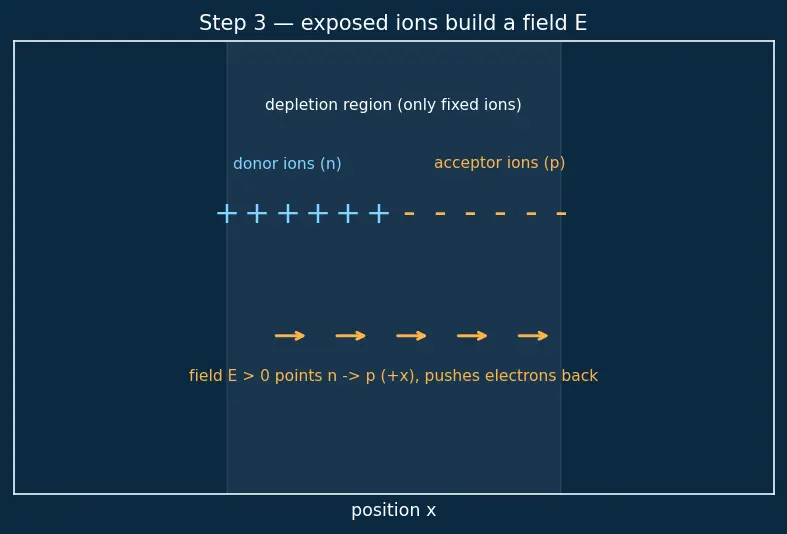 Figure — Built-in potential of a junction