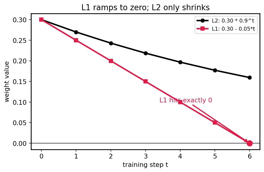 Figure — Regularization — L1 (lasso), L2 (ridge), dropout