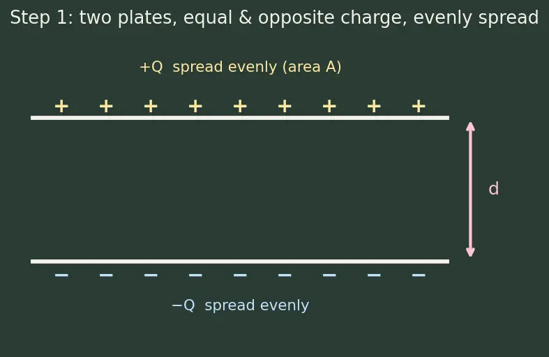 Figure — Capacitance — parallel plate derivation, cylindrical, spherical