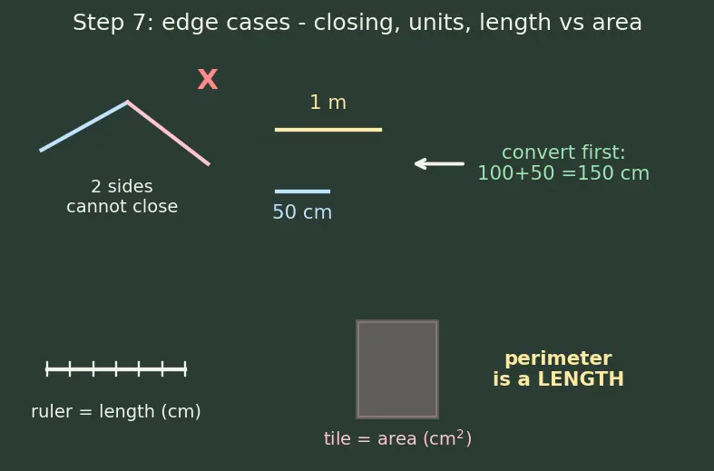 Figure — Perimeter of polygons — regular and irregular