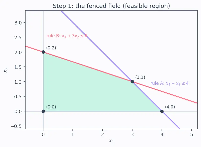 Figure — Linear programming — simplex method (intro)