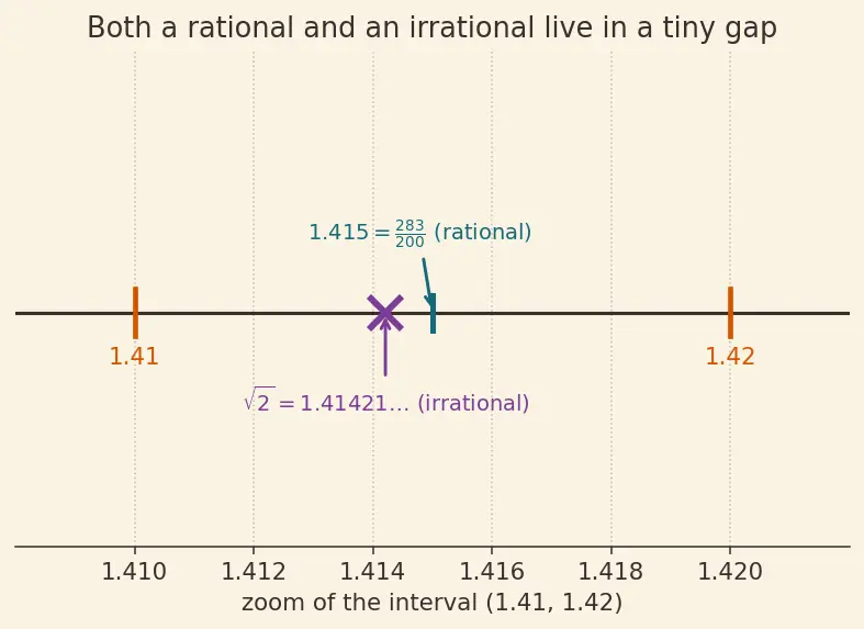 Figure — Real number system — ℕ ⊂ ℤ ⊂ ℚ ⊂ ℝ