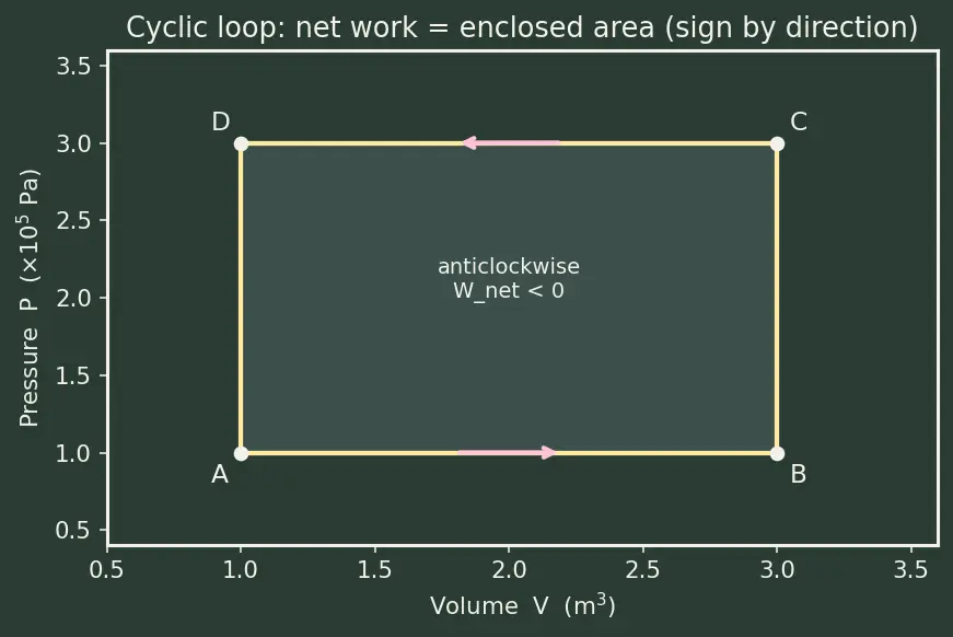 Figure — Work done in each process — derivation