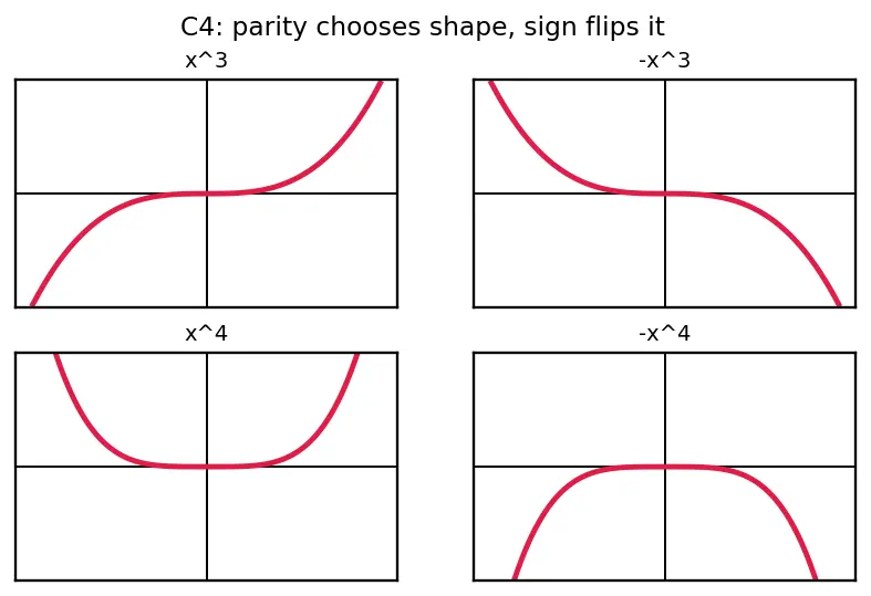 Figure — Types — constant, linear, quadratic, polynomial, rational, radical, piecewise