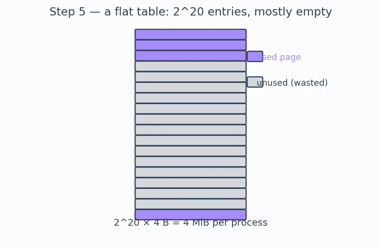 Figure — Page tables and multi-level paging