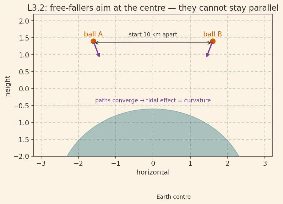 Figure — General relativity — equivalence principle, curved spacetime (overview)