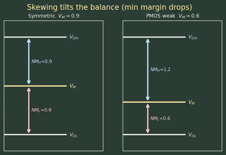 Figure — Noise margins (NMH, NML)