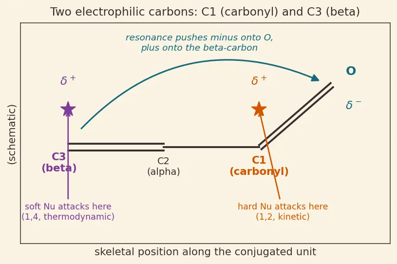 Figure — α,β-Unsaturated carbonyls — Michael addition, 1,2 vs 1,4 addition