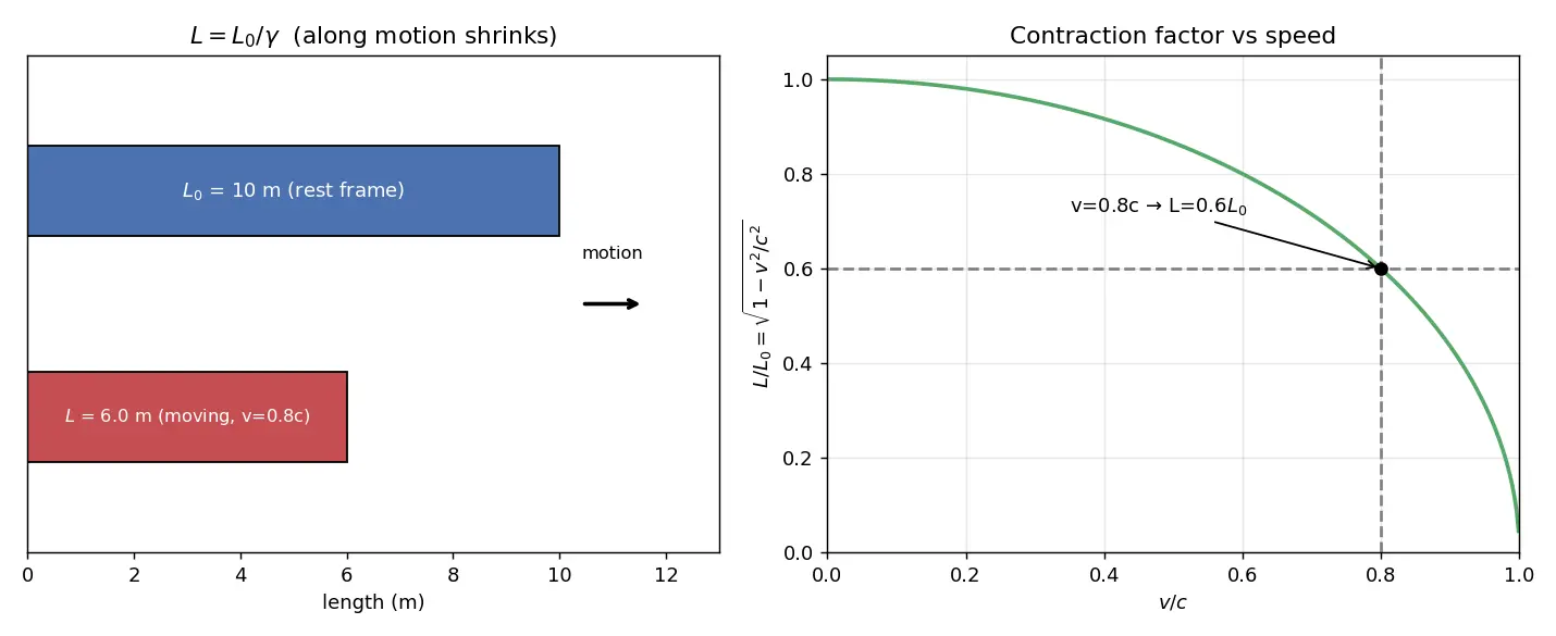 Figure — Length contraction — derivation