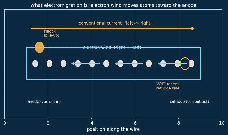 Figure — Electromigration reliability