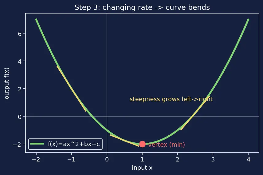Figure — Types — constant, linear, quadratic, polynomial, rational, radical, piecewise