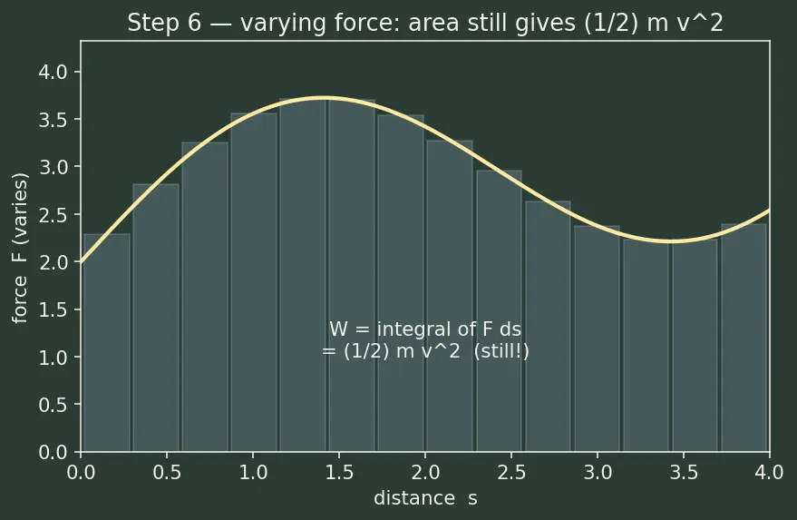 Figure — Kinetic energy — derivation