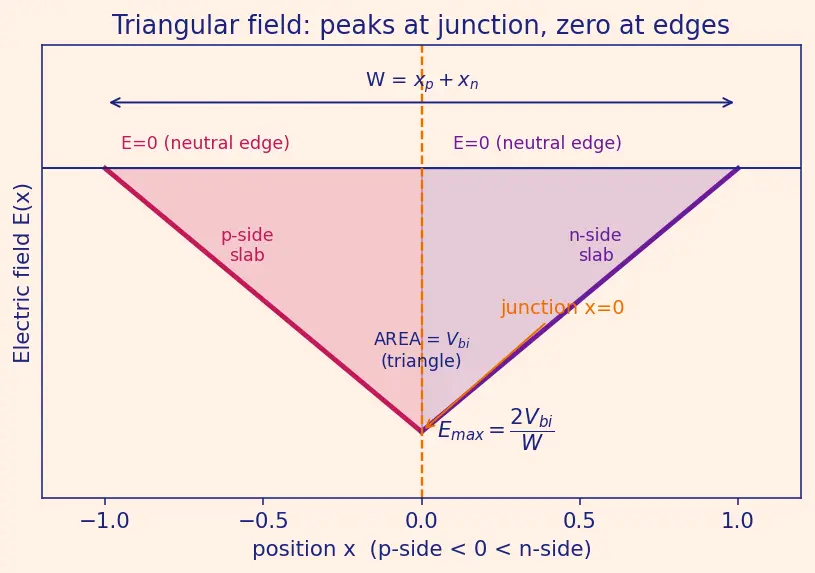 Figure — Depletion region and space charge