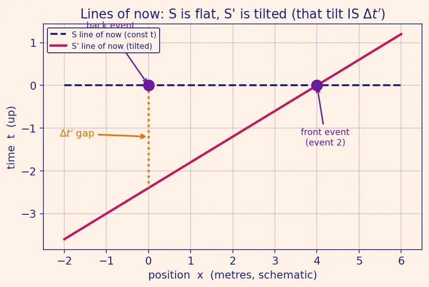 Figure — Simultaneity — relativity of simultaneity