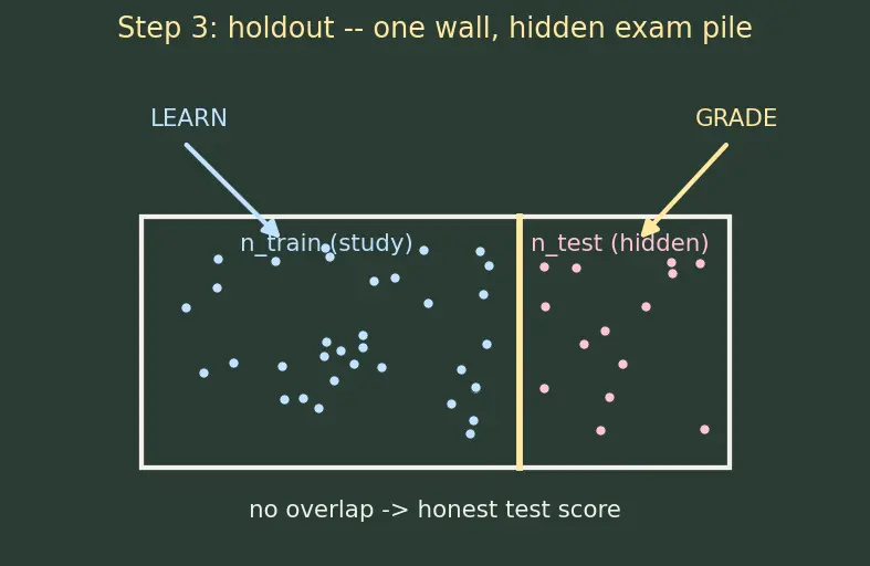 Figure — Train - validation - test splitting