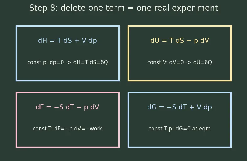 Figure — Thermodynamic potentials — U, H, F, G (preview)