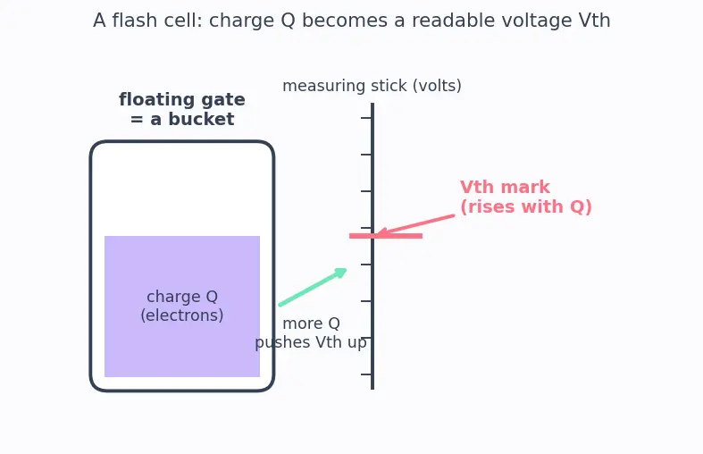 Figure — Multi-level cell (MLC - TLC - QLC) flash