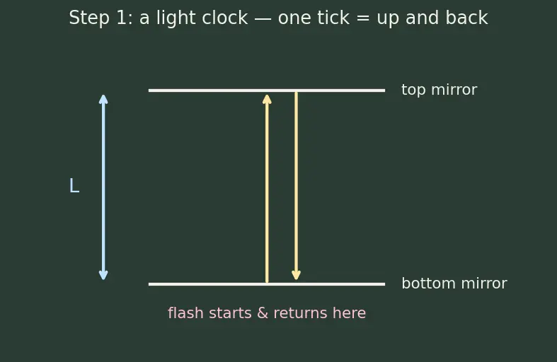 Figure — Time dilation — derivation, twin paradox