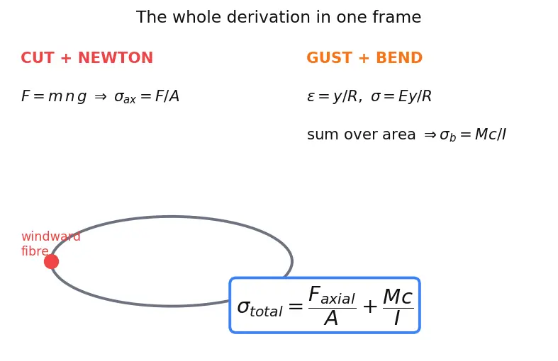 Figure — Structural loads — axial (thrust), bending (wind shear), dynamic (vibration, acoustics, shock)