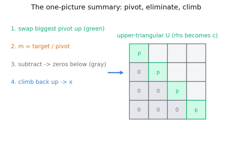Figure — Solving linear systems — Gaussian elimination with partial pivoting