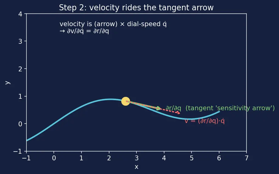 Figure — Generalized momenta and generalized forces