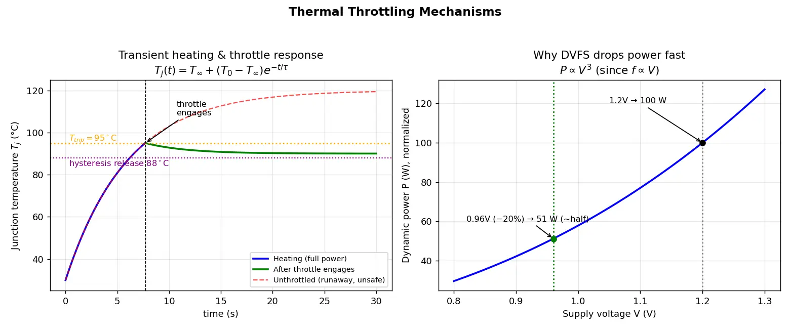 Figure — Thermal throttling mechanisms